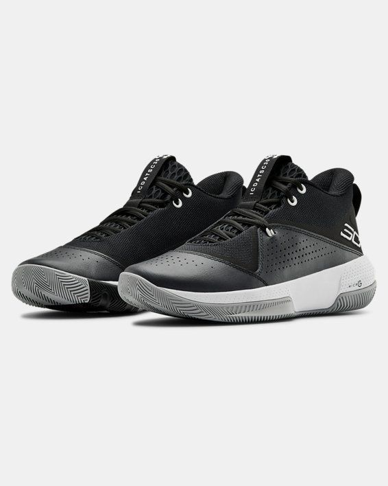 Adult UA SC 3ZER0 IV Basketball Shoes in Black image number 3